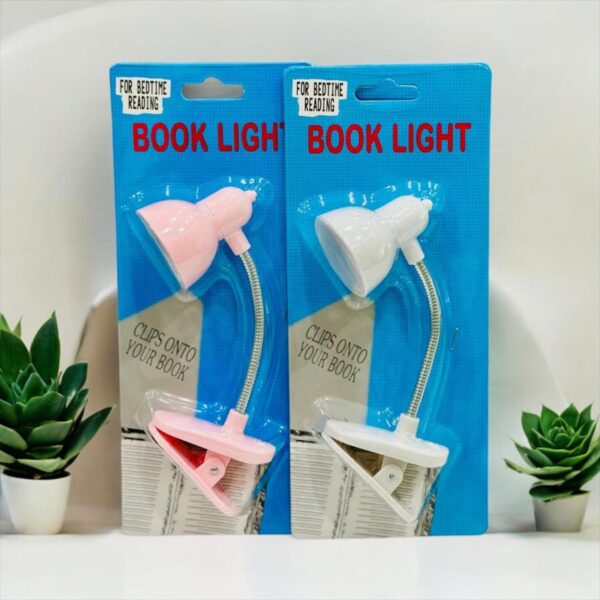 mini book light with clip portable led reading lamp travel bedroom night light night lights eye protections (random color) - Image 9