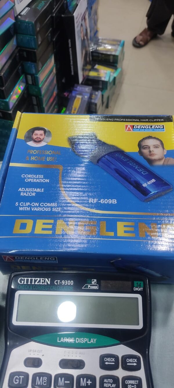dengleng rf-609b original rechargeable hair and beard shaving machine for men and grooming - Image 2