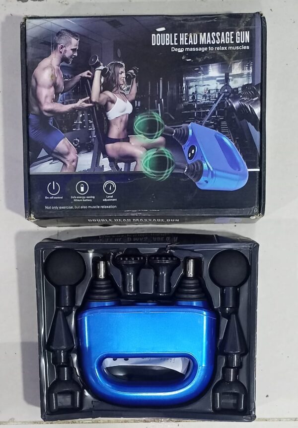 (nw00046) new pack deep tissue percussion muscle massager machine double head
