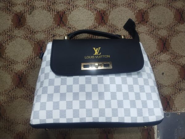 louis vuitton bag with metal lock on flap - Image 4