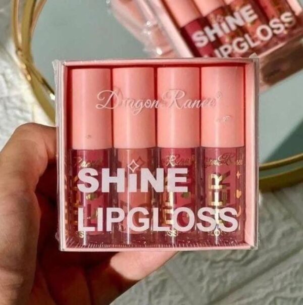 pack of 4 shiny nude lipgloss - Image 3