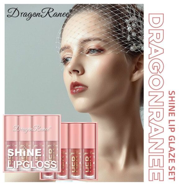 pack of 4 shiny nude lipgloss - Image 5
