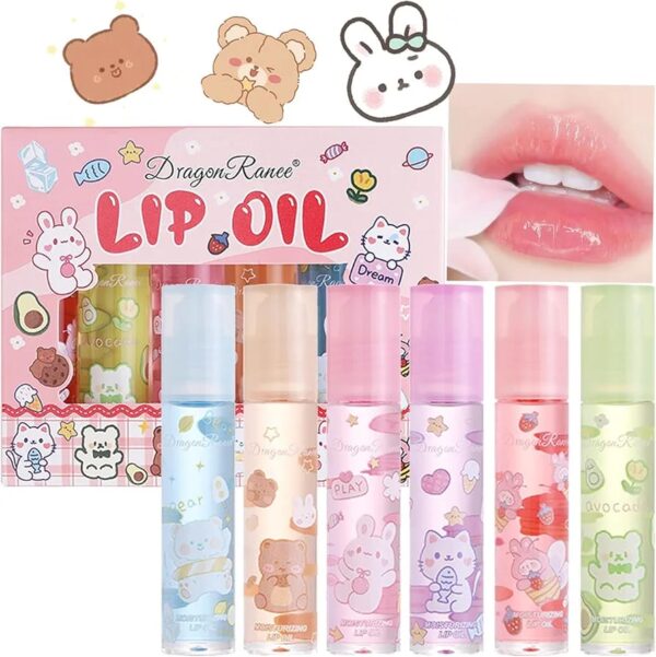 pack of 6 lip oil for winters  glossy lips