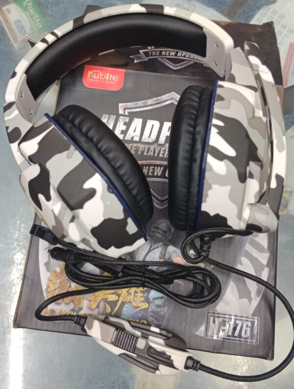 gaming headphone t176 single pin with light - Image 3