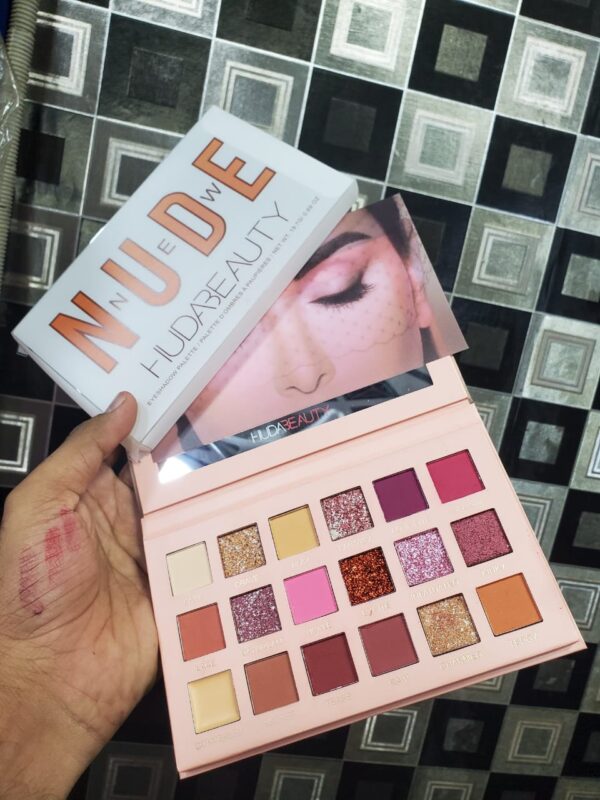 18 shade   glittery - matte  nude eyeshadow palette - Image 2