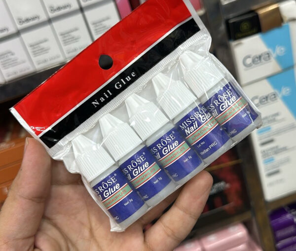 pack of 5 - nail glue for nail art and nail decoration artificial nails sticking glue - Image 8