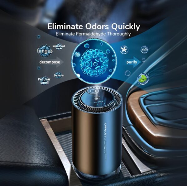 electronic air purifier auto aroma diffuser deodorization must-have car accsesories interior decorations harmless - Image 4