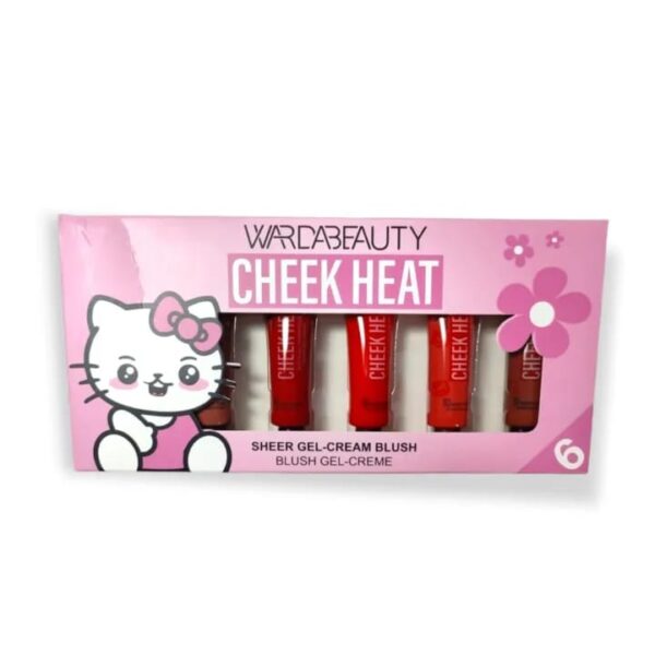 pack of 6 cheek heat shimmer gel-cream blush, - Image 2