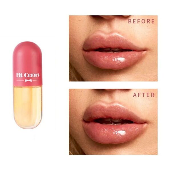 (pack of 3 ) new lip gloss capsule lip plumper oil shiny clear lip oil women moisturizing lip gloss