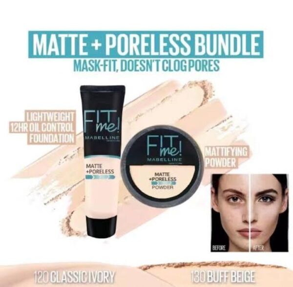 fit me foundation and face powder gift pack - Image 5