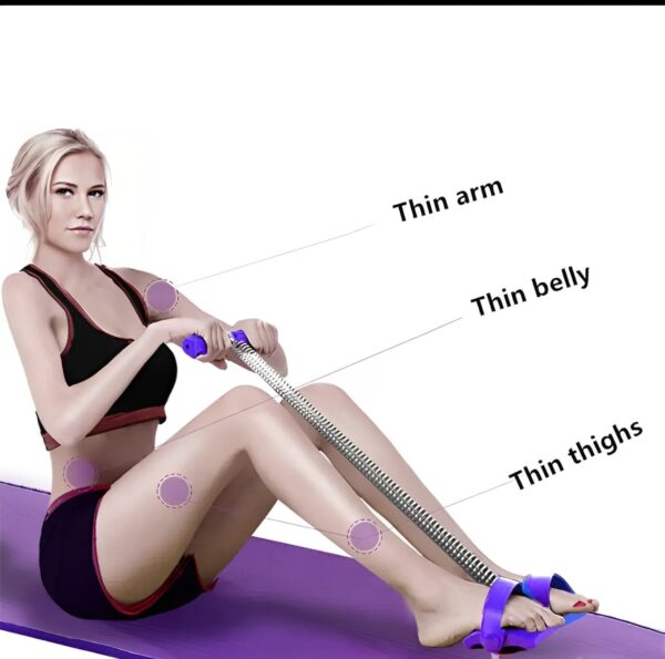 tummy trimmer single spring bally fat burner|   home gym workout  for weight loss (random color)