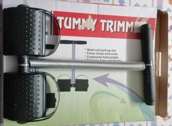 tummy trimmer single spring bally fat burner|   home gym workout  for weight loss (random color) - Image 3
