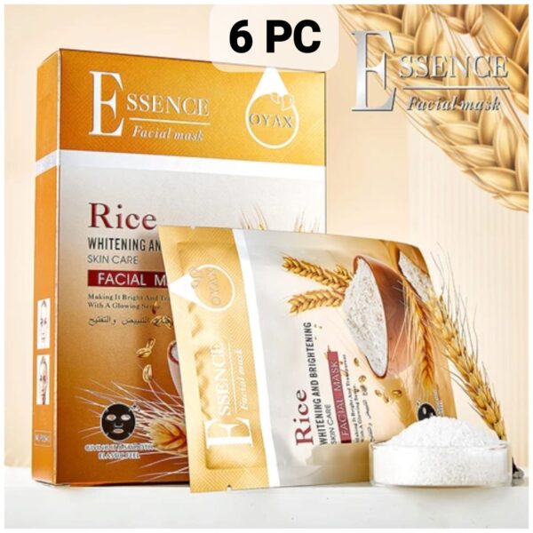 (pack of 6 ) rice moisturizing face mask 30ml