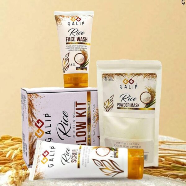galip rice glow kit - korean glow mask - korean glow kit