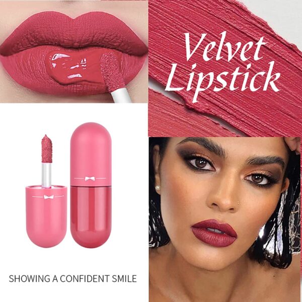 pack of 5 matte lip gloss kit | 5 capsule matte lipstick set - Image 6