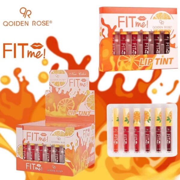 (pack of 6 )fit me lip tint orange lipstick set