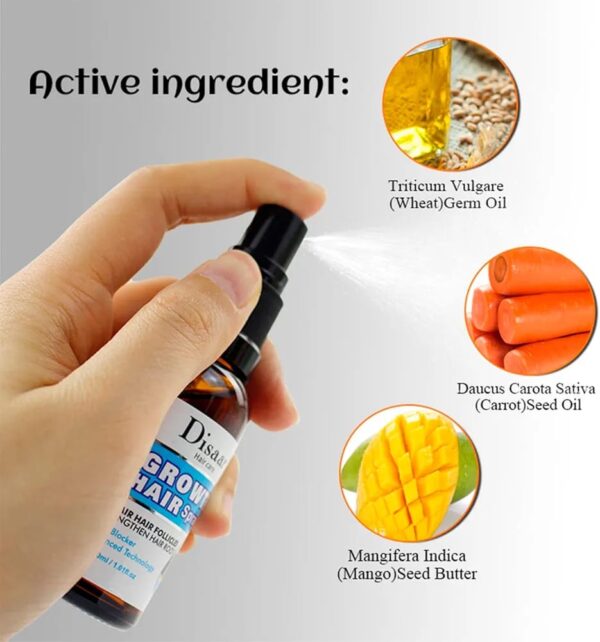 original growth hair oil spray repair follicles strengthen hair root dht blocker nourishing 30ml - Image 7