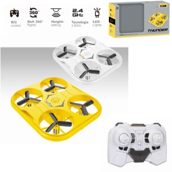 2.4ghz x53 mini four-axis remote control quadcopter drone with 360 degree movements and led lights (random color)
