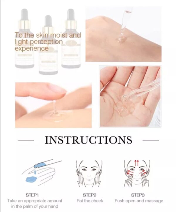 aichun beauty anti-wrinkle moisturizing facial serum - hyaluronic acid, argan oil - 2in1 care - 30ml - Image 6