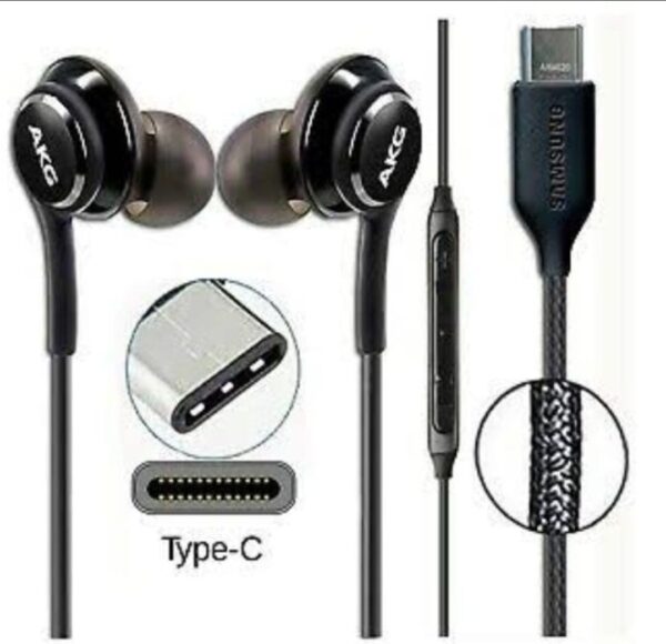 akg handsfree type c best for all android devices with loud sound and high base