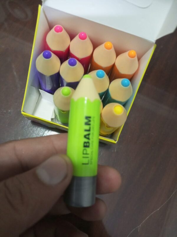 ( pack of 12 ) pencil shape lip balm - Image 4