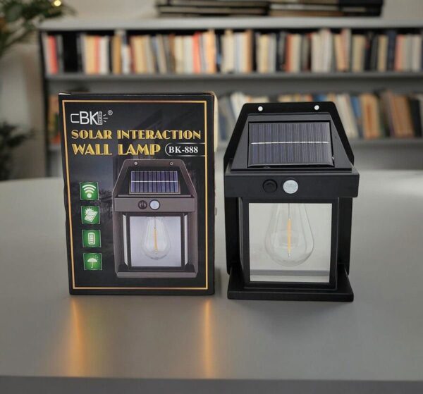 solar tungsten filament lamp - outdoor waterproof intelligent induction wall lamp for courtyard, garden, villa lighting, and night light
