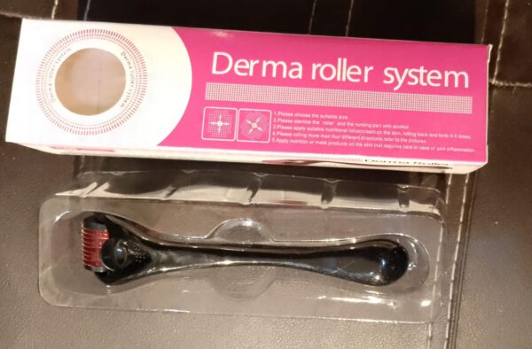 skin therapy derma roller with 540 micro needle roller for men and women | derma roller 540 titanium needle - 0.5mm - Image 2