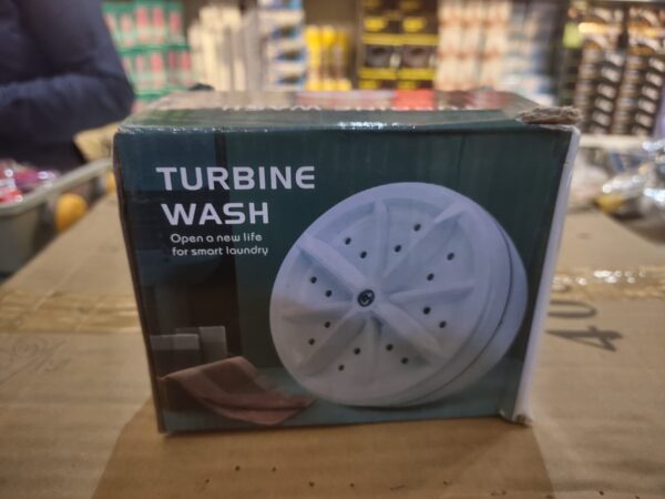 portable usb travel turbo mini washer | ultrasonic rotating turbine washing machine for socks underwear dishes clothes - Image 3