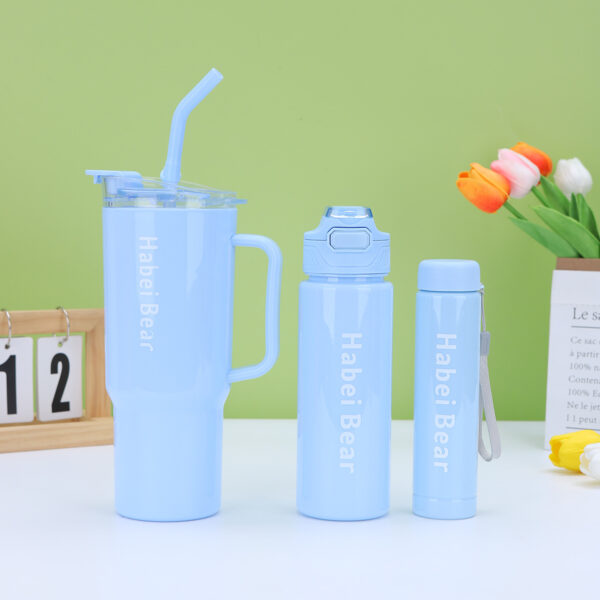 3pcs bottle set with straw (random color) - Image 6