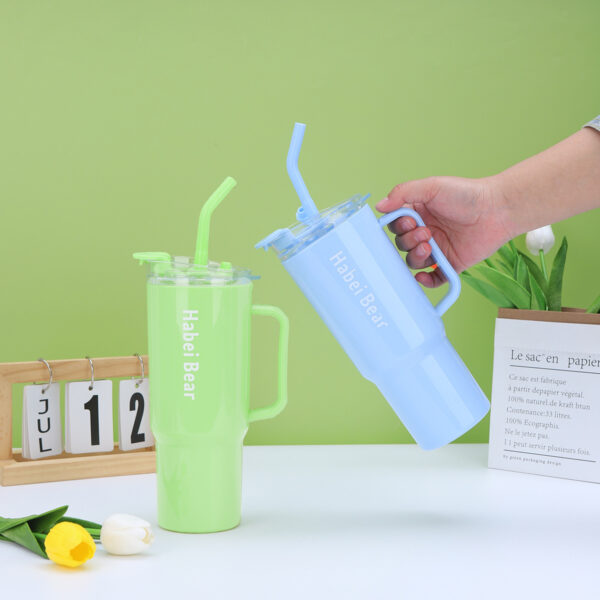 3pcs bottle set with straw (random color) - Image 8