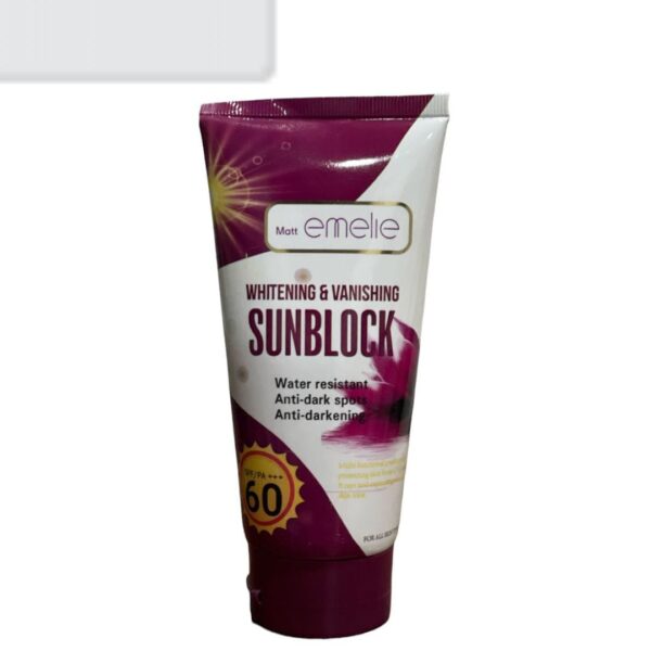 emelie whitening & vanishing sunblock spf60 (150ml) - Image 2