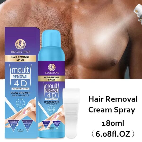 heaven dov hair removal spray moult removal 4d slow growth (180ml) - Image 2