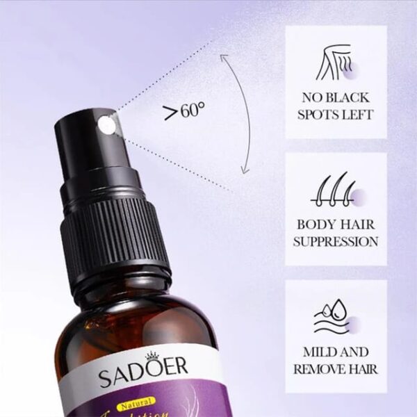 sadoer anti-underarm and leg hair growth inhibition spray for women 30ml - Image 7