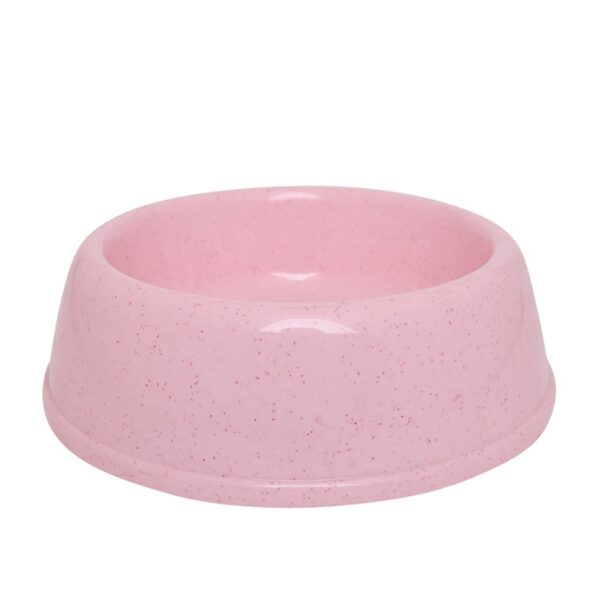 round  shaped food bowl pet plastic food bowl (random color)  8 inch - Image 2
