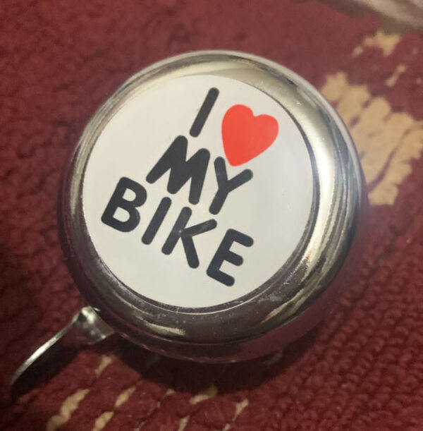 i love my bike bicycle handle bar bell - Image 2