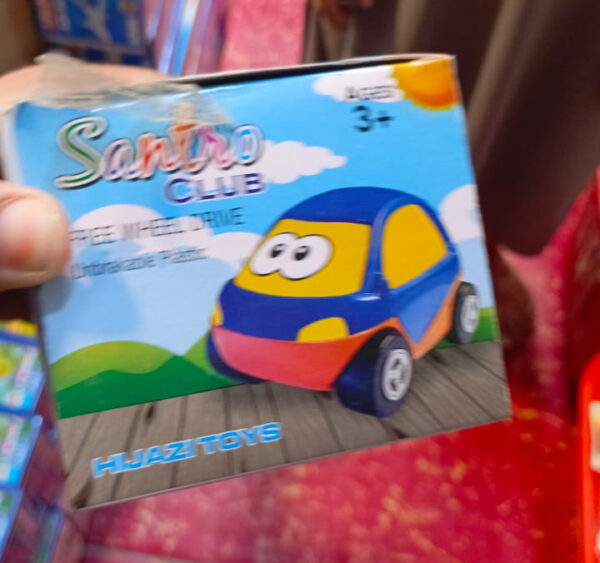 car with eyes blue baby funny toy car stylish and unique - Image 2