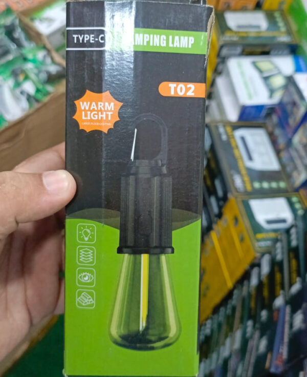 rechargeable led lamp bulb, emergency camping lights with clip hook,waterproof type c charging - Image 2