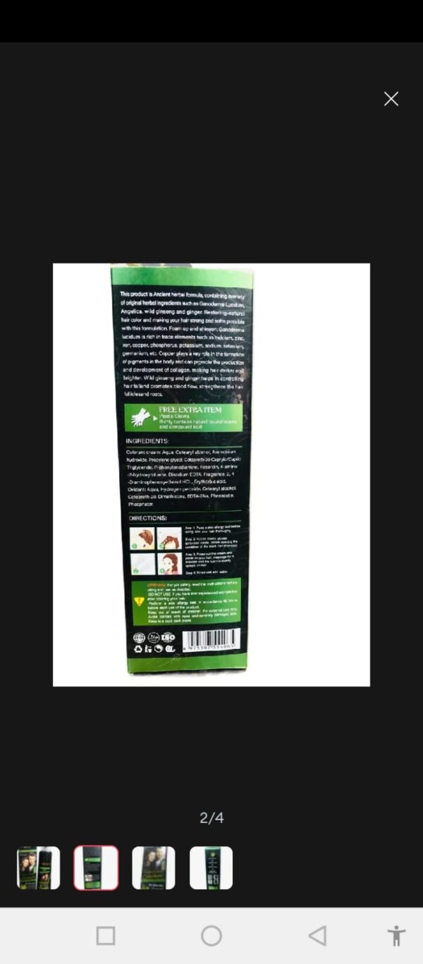 quick shine hair color shampoo 200ml - Image 2