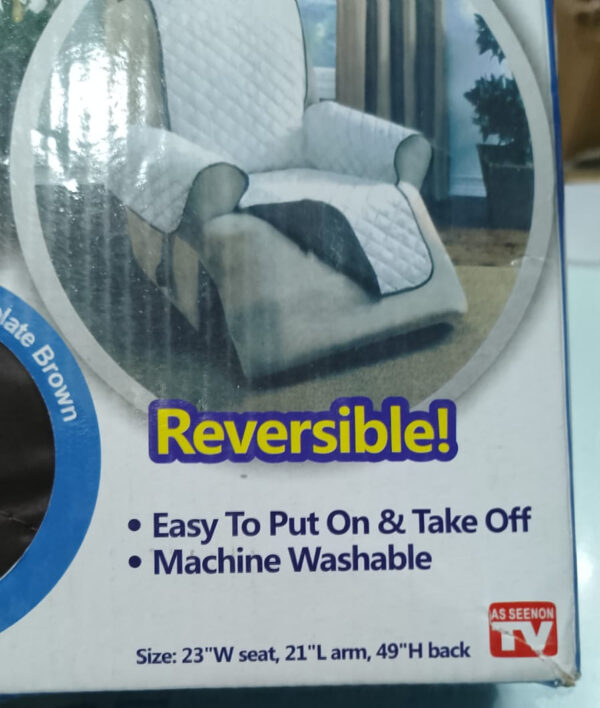 (single sofar cover) eversible washable couch sofa coat cover - - Image 2