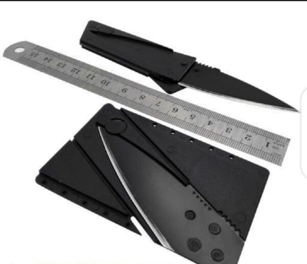 card folding knife | pocket safety cardsharp blade small pocket survival knive for camping, survival, fishing, emergencies - Image 3