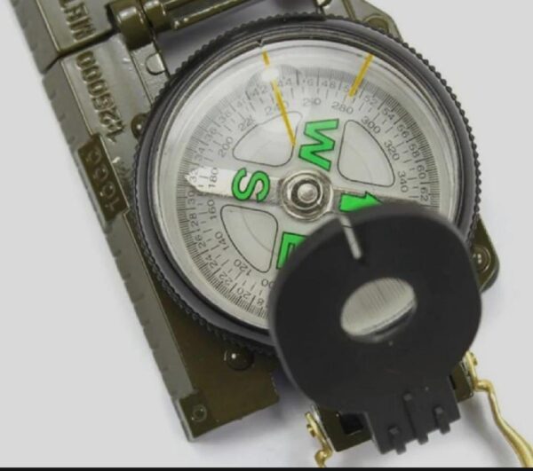 military lensatic sighting compass for hiking camping hunting - Image 2