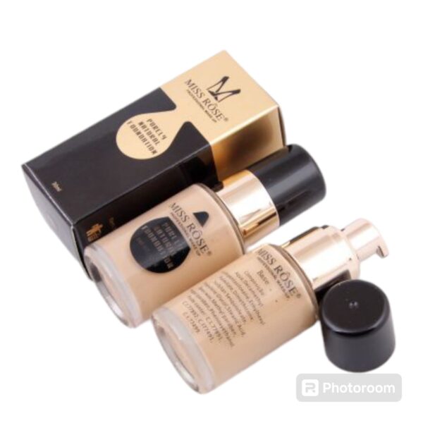 miss rose professional natural foundation  30ml - Image 3