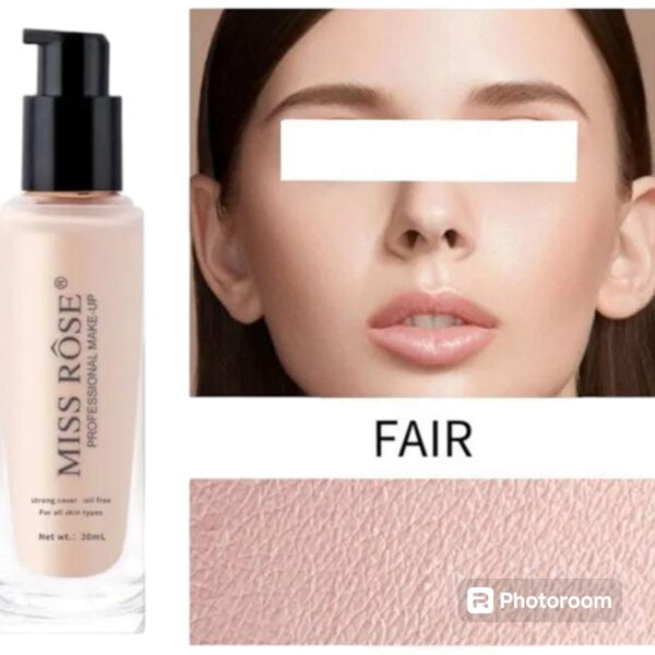 miss rose long lasting foundation 30ml - Image 6