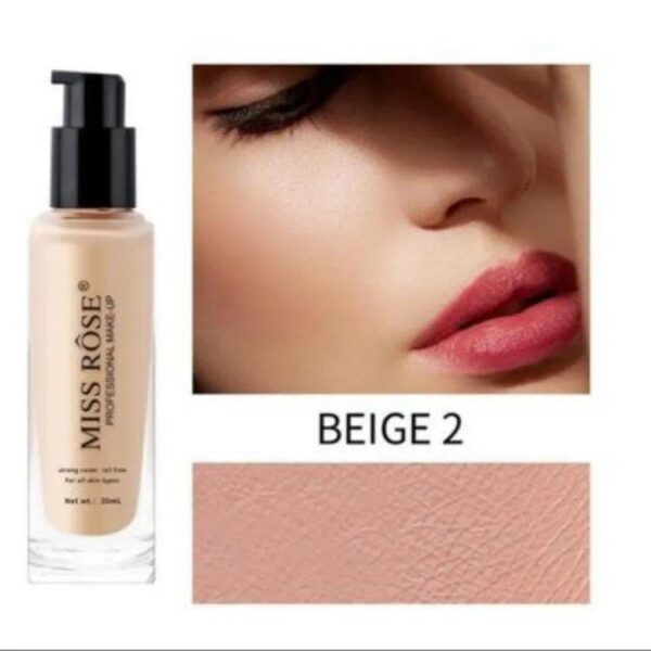 miss rose long lasting foundation 30ml - Image 4