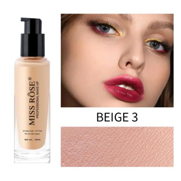 miss rose long lasting foundation 30ml - Image 3