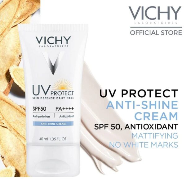 vichy uv protect spf 50 anti-shine sun cream spf 50  (40 ml)