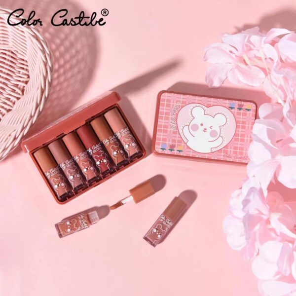 6 in 1 pack color castle nude lip gloss