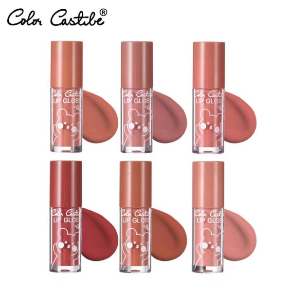 6 in 1 pack color castle nude lip gloss - Image 3