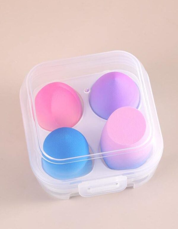 pack of 4 – beauty blender with plastic case (random color) - Image 8