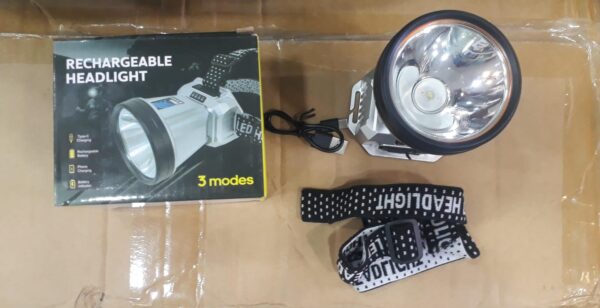 super bright headlight high power led flashlight outdoor camping lantern emergency chargeable headlamp flashing head torch - Image 3